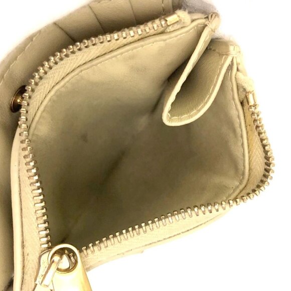 Bottega Veneta Intrecciato Cassette Lambskin Bifold Wallet Cream/2BG4597 - Picture 7 of 8